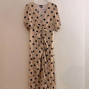 Polka Dot V-Neck Dress